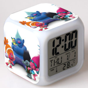 Trolls 7 Colors Change Digital Alarm LED Clock