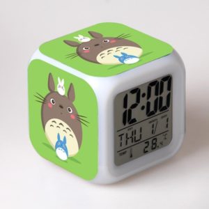 Totoro 7 Colors Change Digital Alarm LED Clock