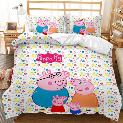 Peppa Pig Comfortable Bedding Three, Peppa Pig Queen Size Bedding